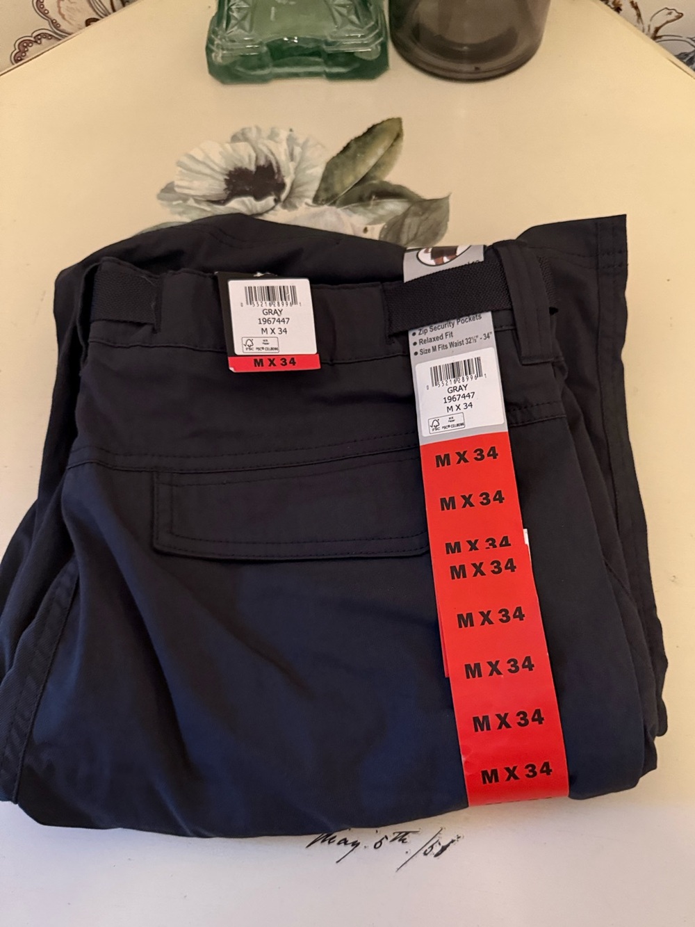 BC Clothing Men's Convertible Stretch Cargo Hiking Pants Shorts,Zippered Pockets - Picture 5 of 5
